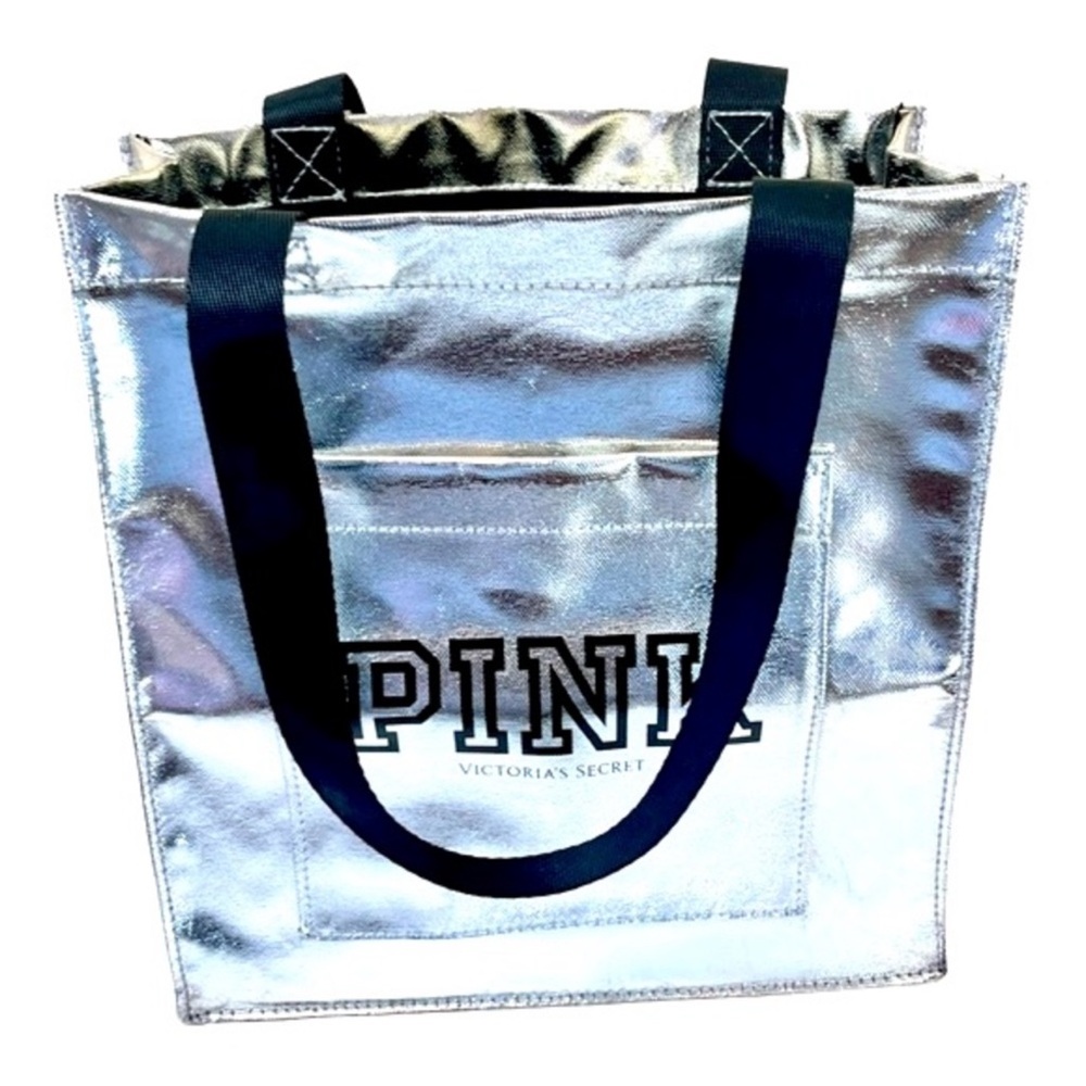 VS PINK Metallic Silver Bag